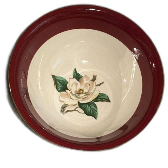 Homer Laughlin Lifetime China Burgundy Serving Bowl-DISCONTINUED - Picture 2 of 5